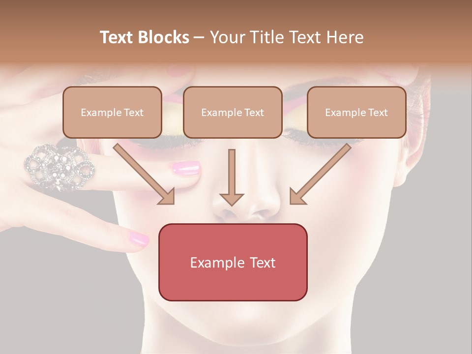 Girl Eyelash Clean PowerPoint Template