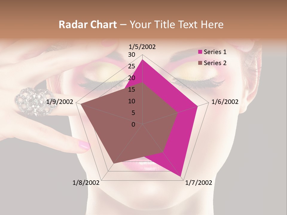 Girl Eyelash Clean PowerPoint Template