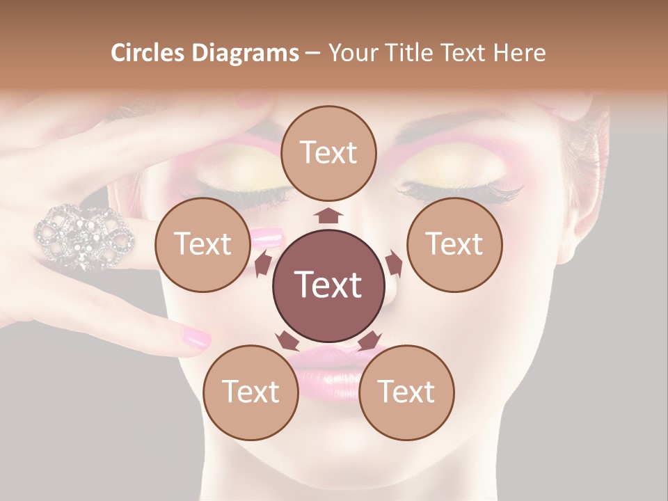 Girl Eyelash Clean PowerPoint Template