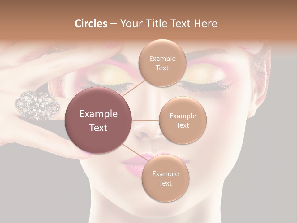 Girl Eyelash Clean PowerPoint Template