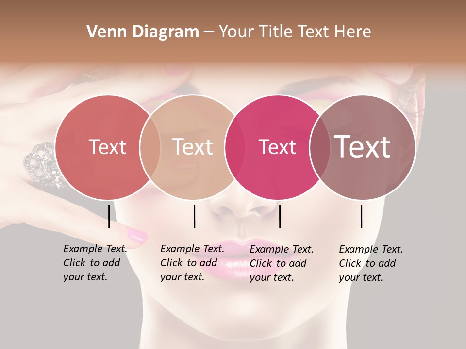 Girl Eyelash Clean PowerPoint Template