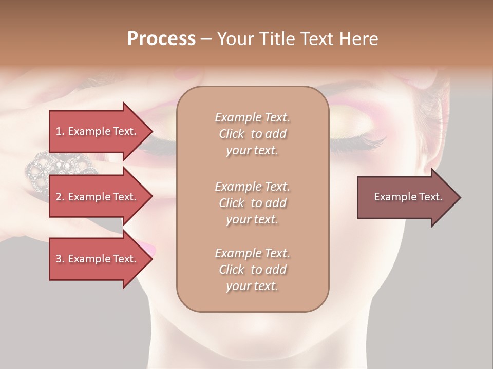 Girl Eyelash Clean PowerPoint Template