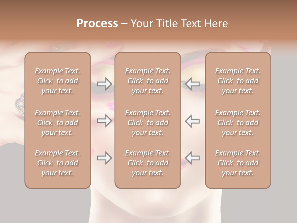 Girl Eyelash Clean PowerPoint Template