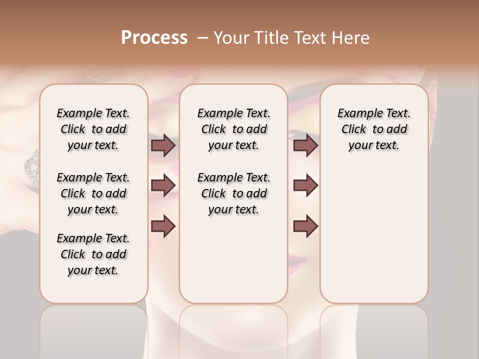 Girl Eyelash Clean PowerPoint Template