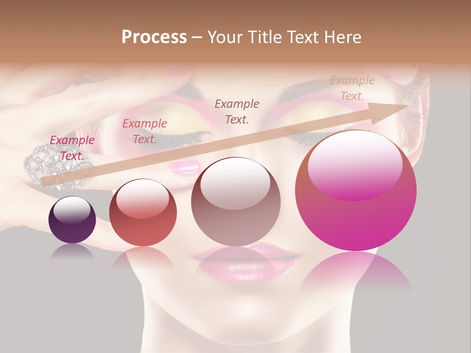 Girl Eyelash Clean PowerPoint Template