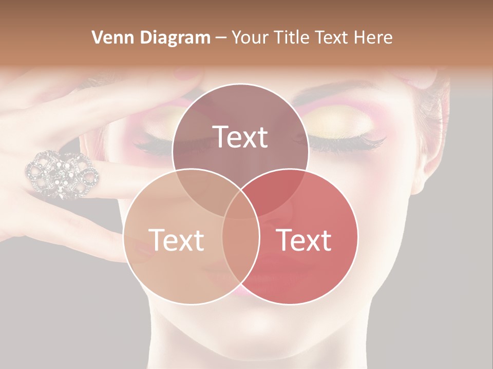 Girl Eyelash Clean PowerPoint Template