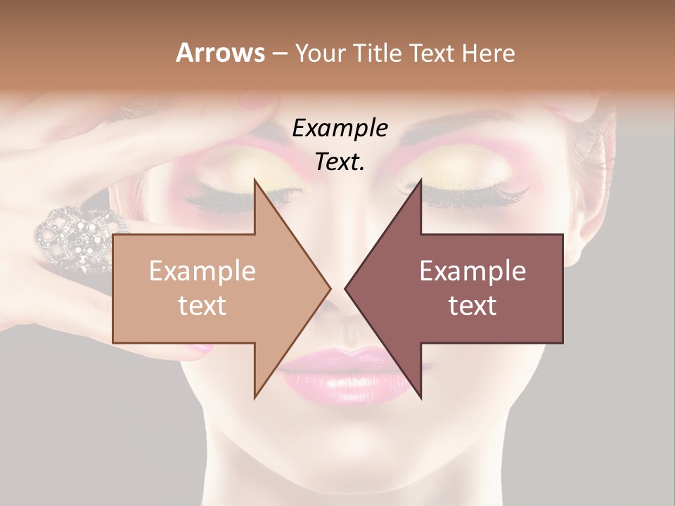 Girl Eyelash Clean PowerPoint Template