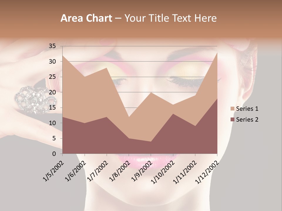 Girl Eyelash Clean PowerPoint Template