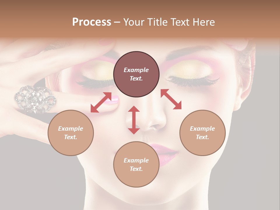 Girl Eyelash Clean PowerPoint Template