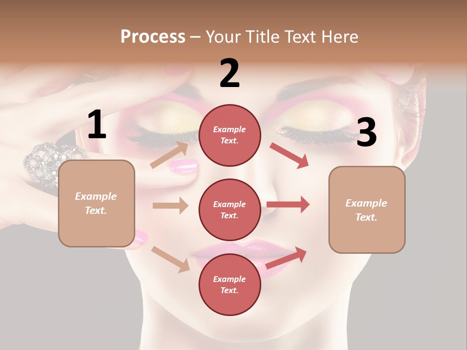 Girl Eyelash Clean PowerPoint Template