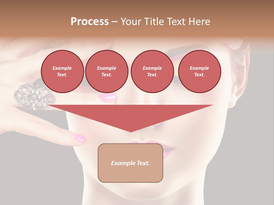 Girl Eyelash Clean PowerPoint Template