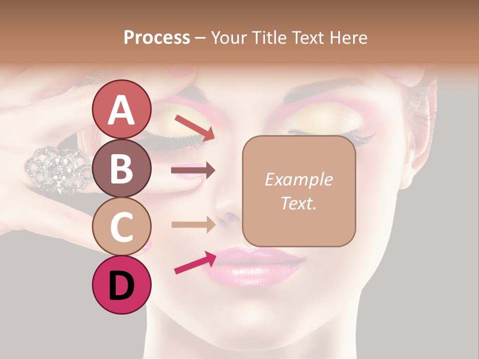 Girl Eyelash Clean PowerPoint Template