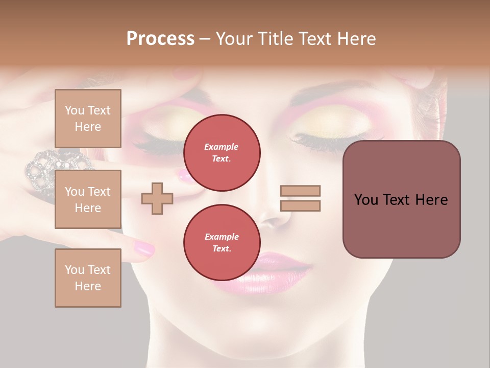 Girl Eyelash Clean PowerPoint Template