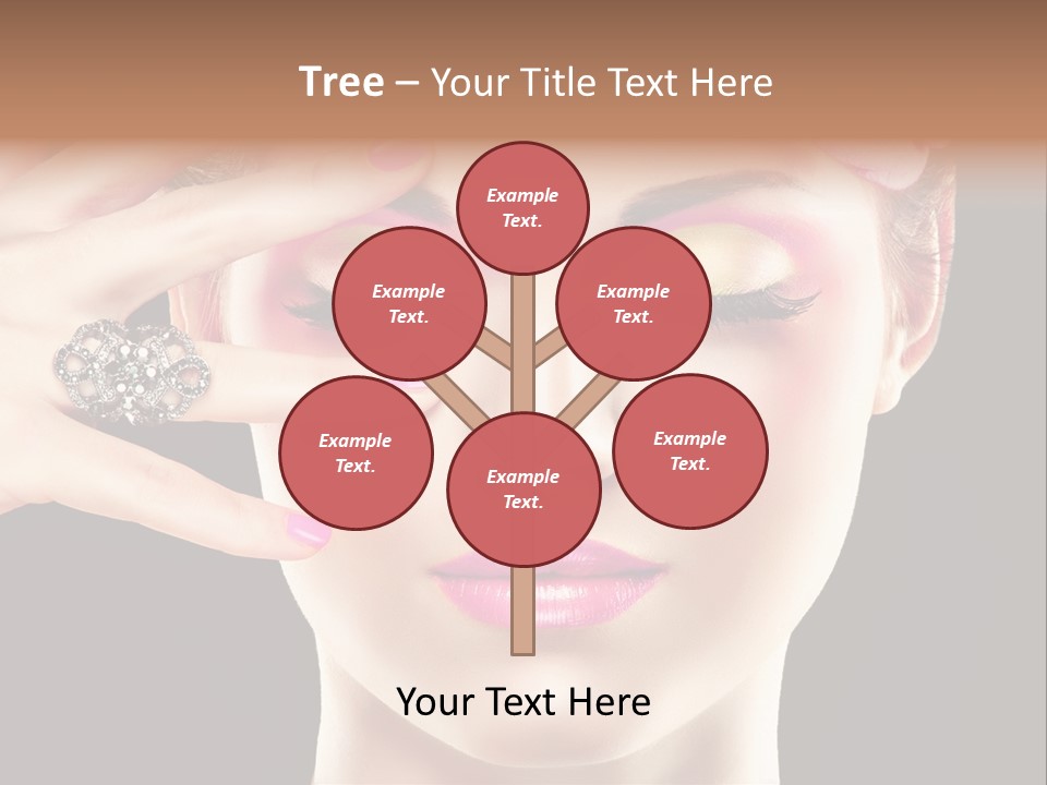 Girl Eyelash Clean PowerPoint Template