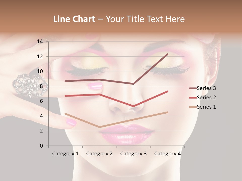 Girl Eyelash Clean PowerPoint Template