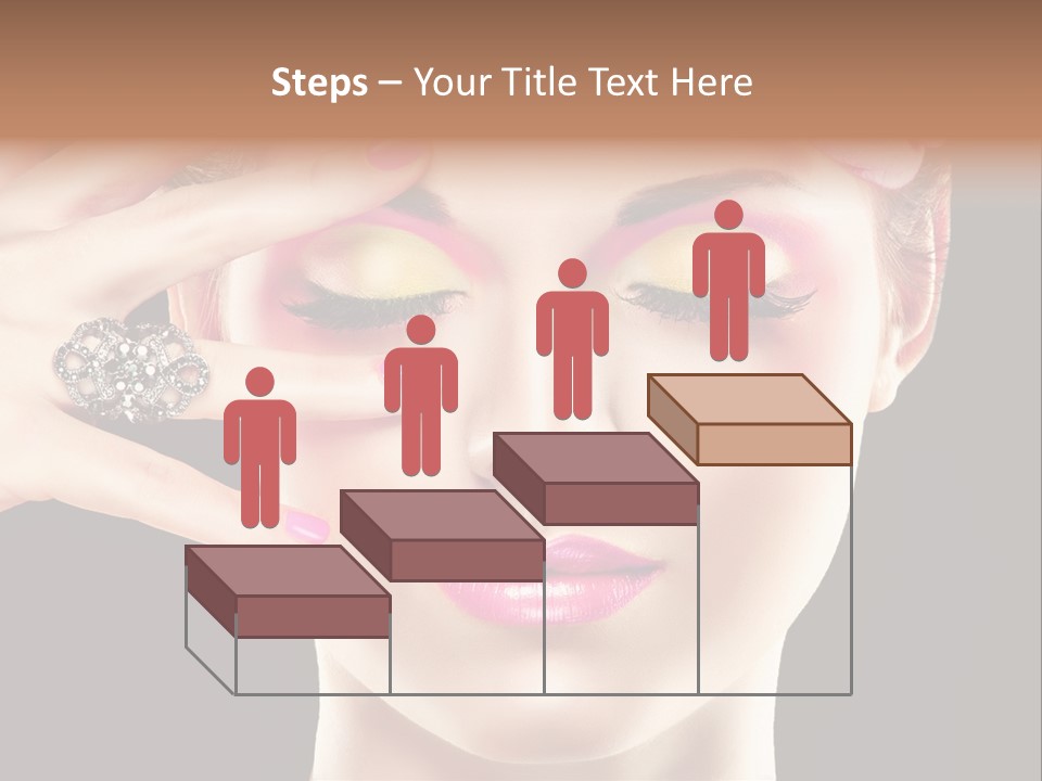 Girl Eyelash Clean PowerPoint Template
