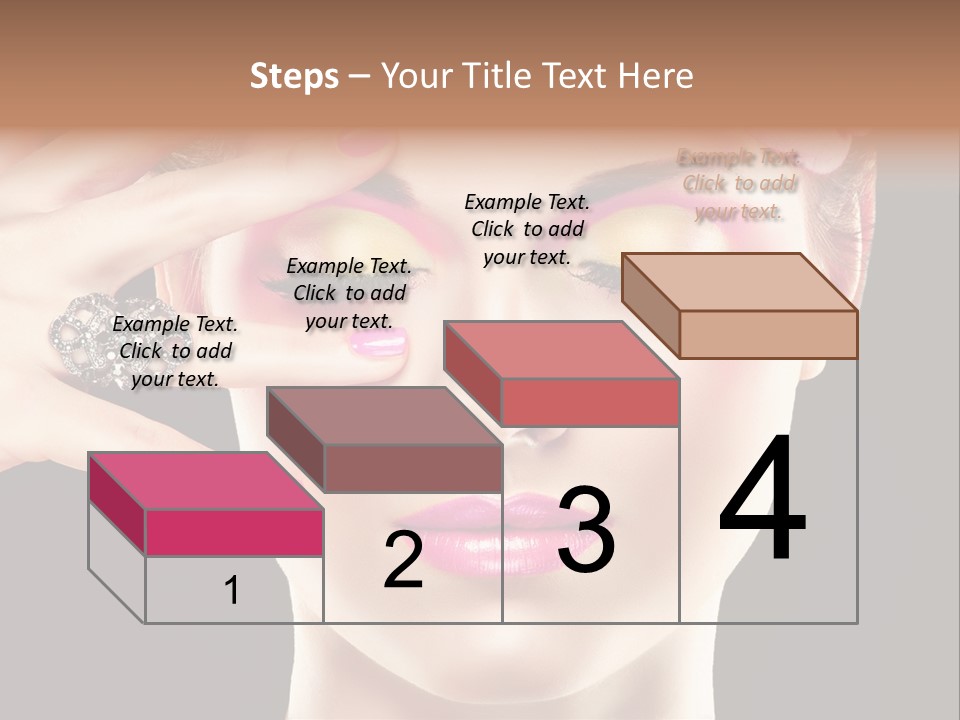 Girl Eyelash Clean PowerPoint Template