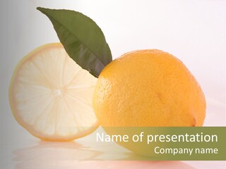 Juicy Lemons Whole PowerPoint Template