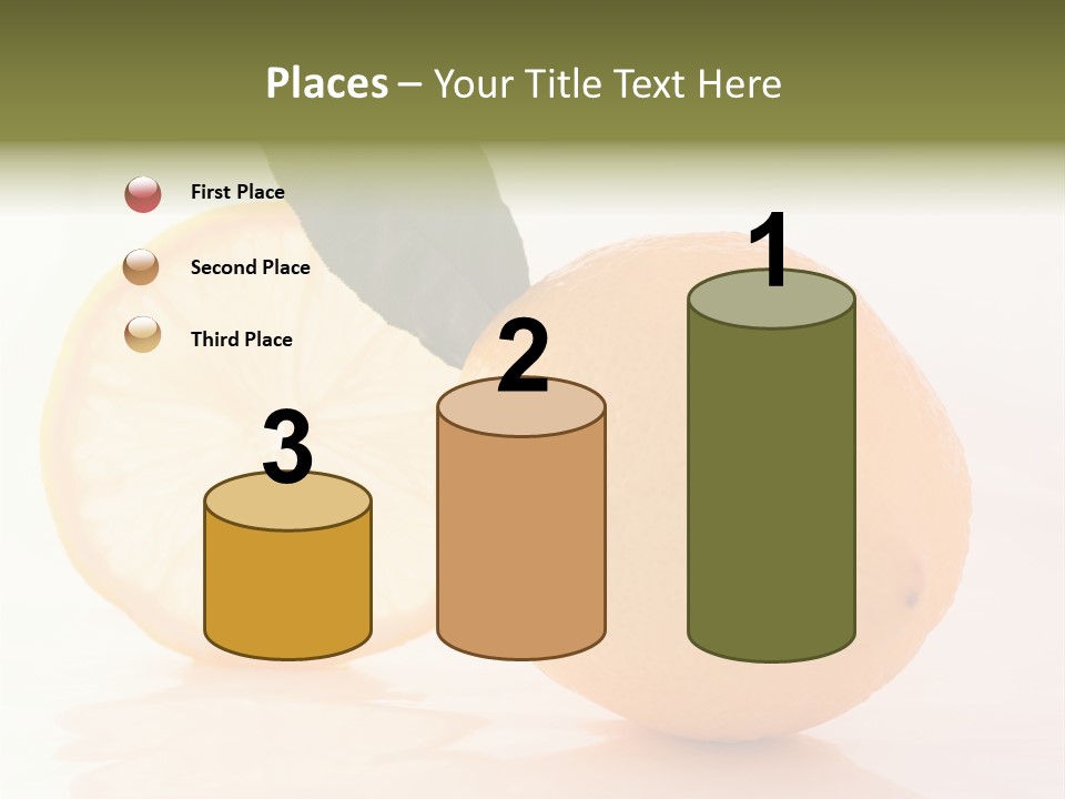 Juicy Lemons Whole PowerPoint Template