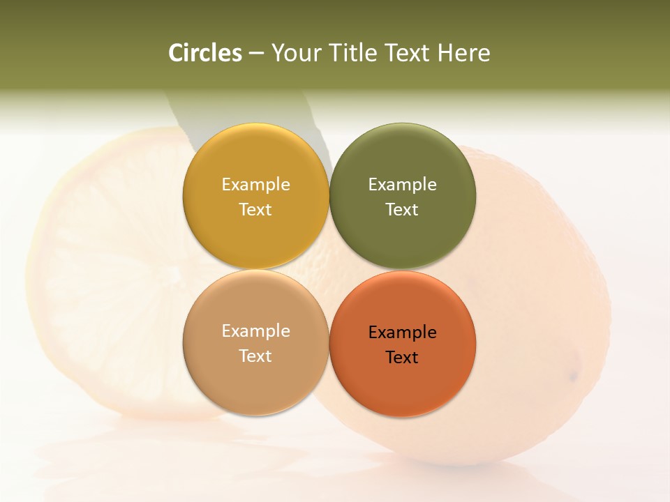 Juicy Lemons Whole PowerPoint Template