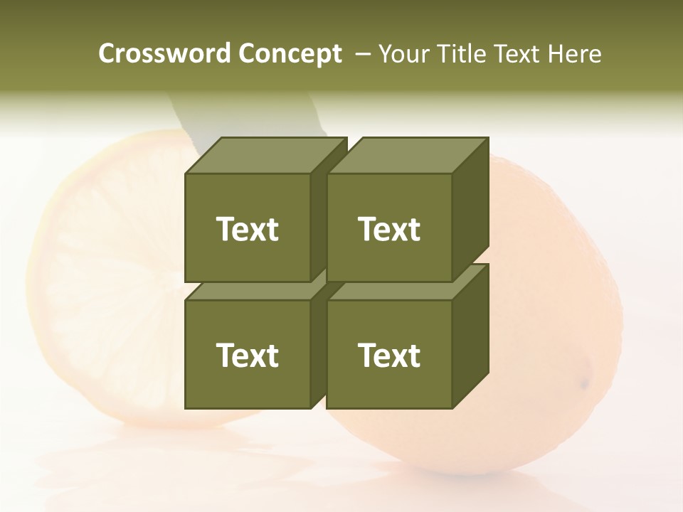 Juicy Lemons Whole PowerPoint Template