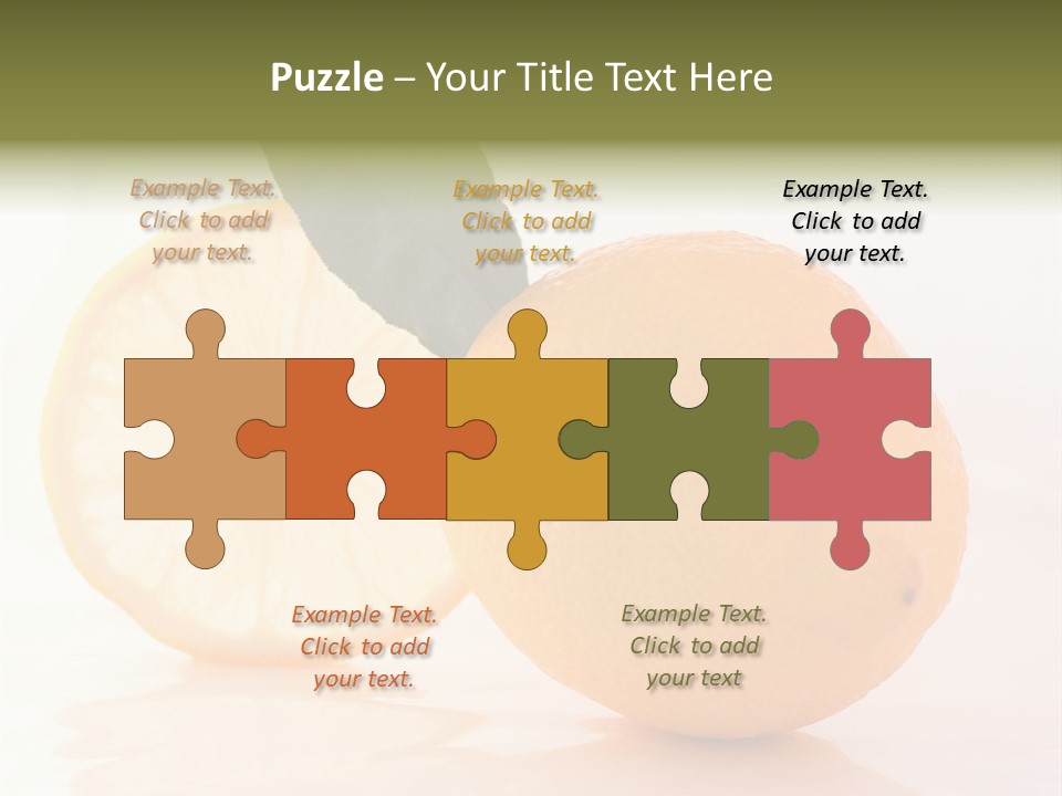 Juicy Lemons Whole PowerPoint Template