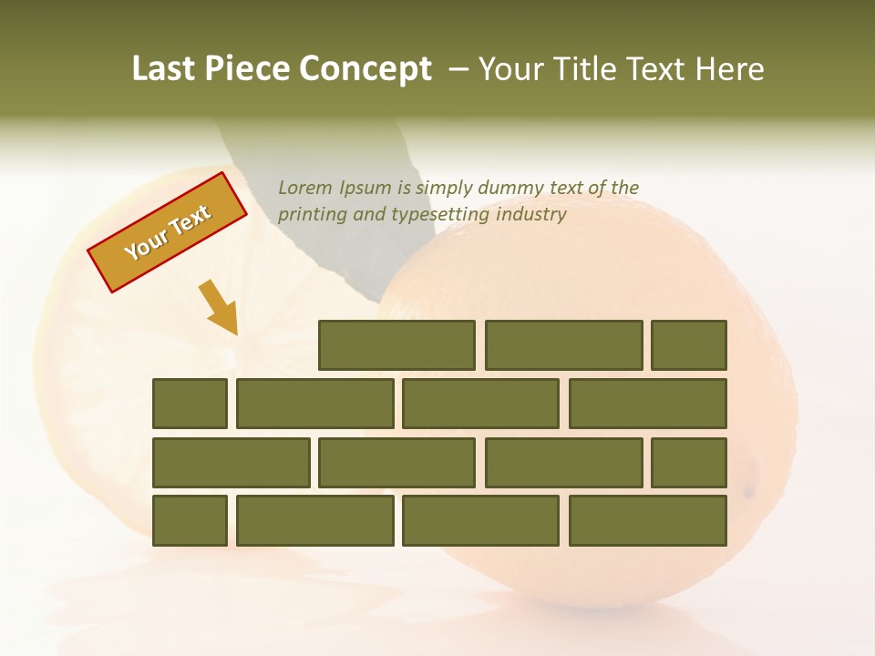 Juicy Lemons Whole PowerPoint Template