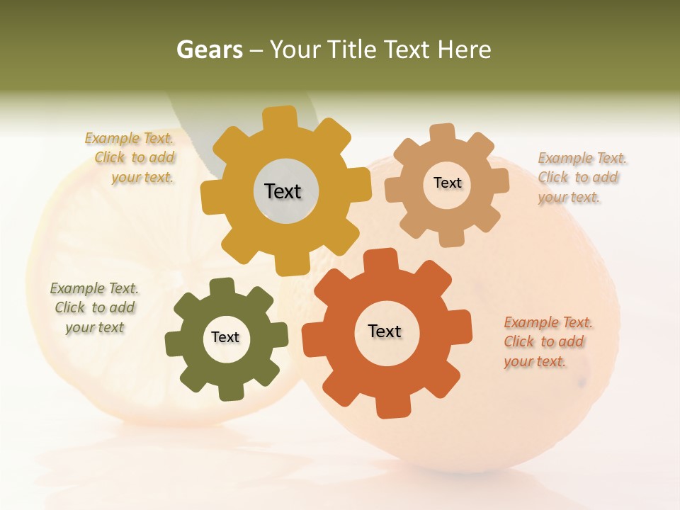 Juicy Lemons Whole PowerPoint Template