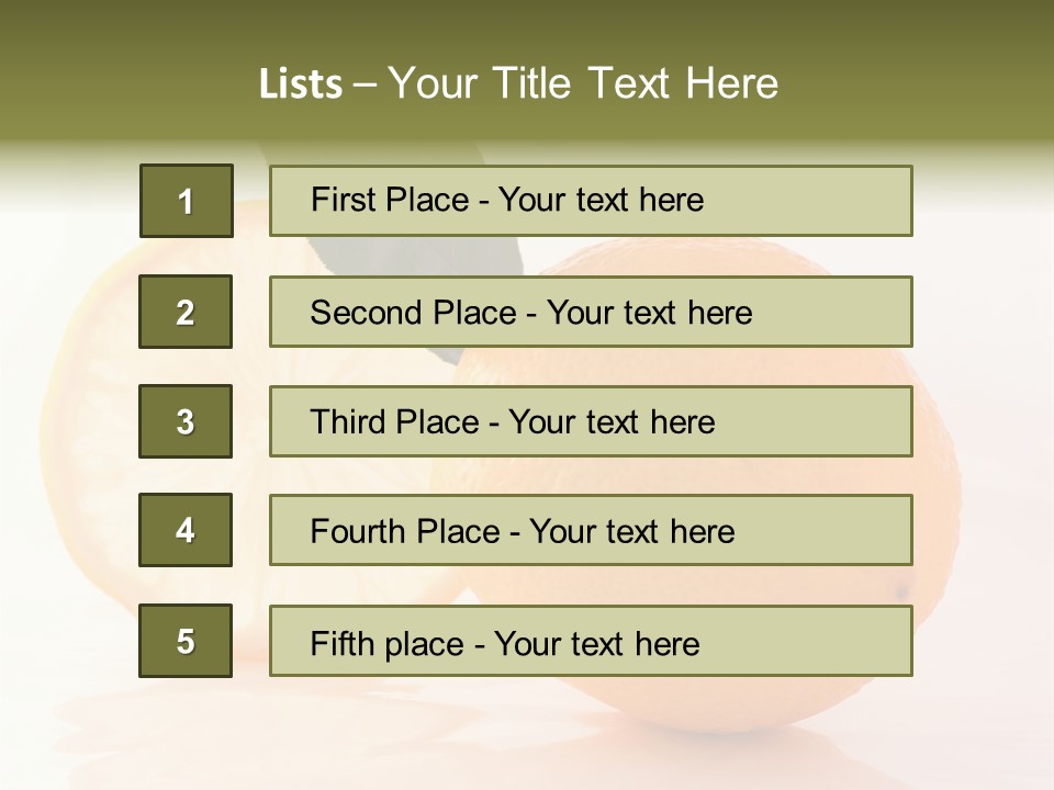 Juicy Lemons Whole PowerPoint Template