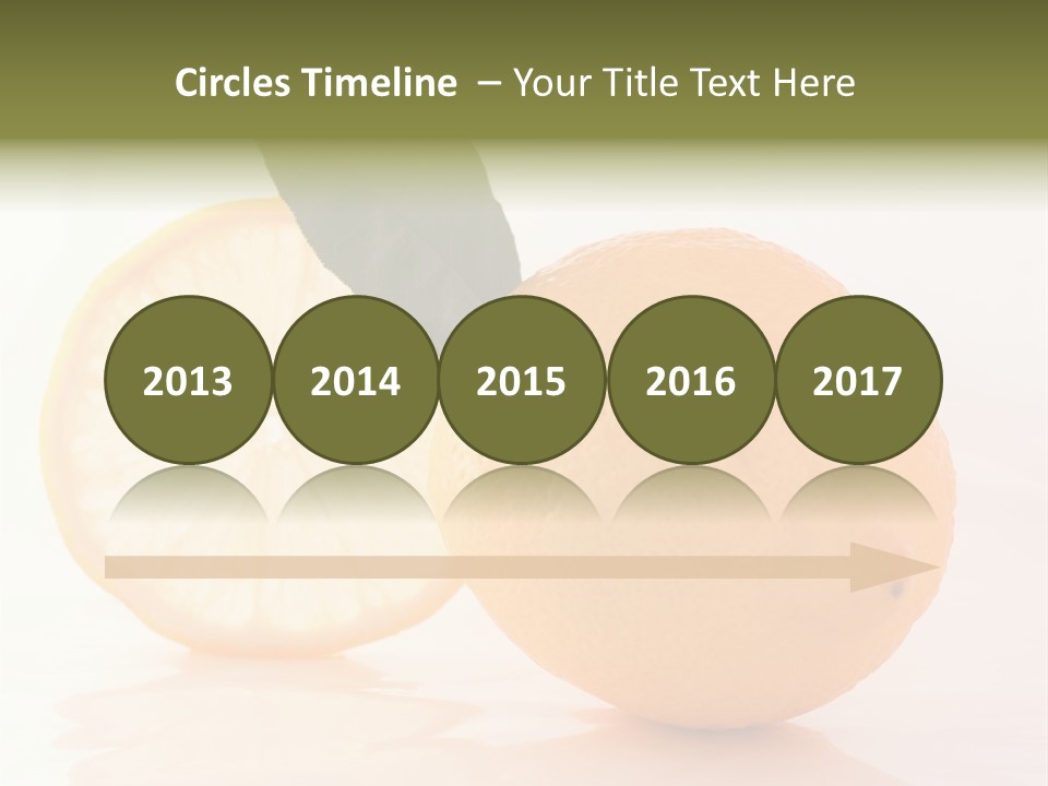 Juicy Lemons Whole PowerPoint Template