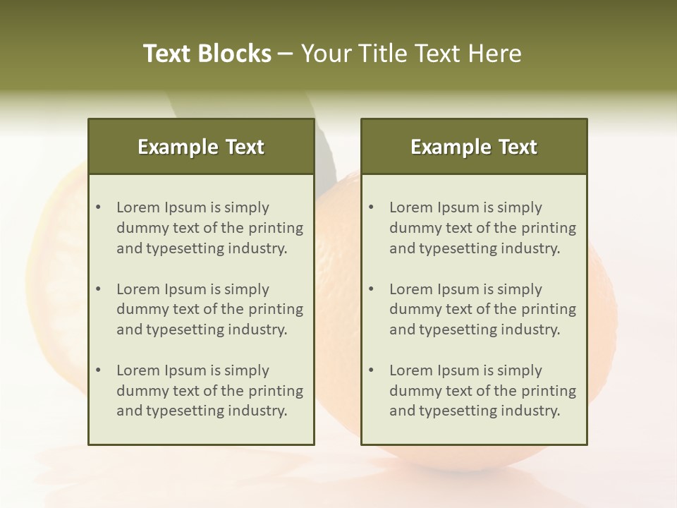Juicy Lemons Whole PowerPoint Template