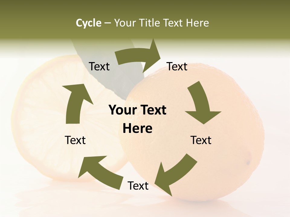 Juicy Lemons Whole PowerPoint Template
