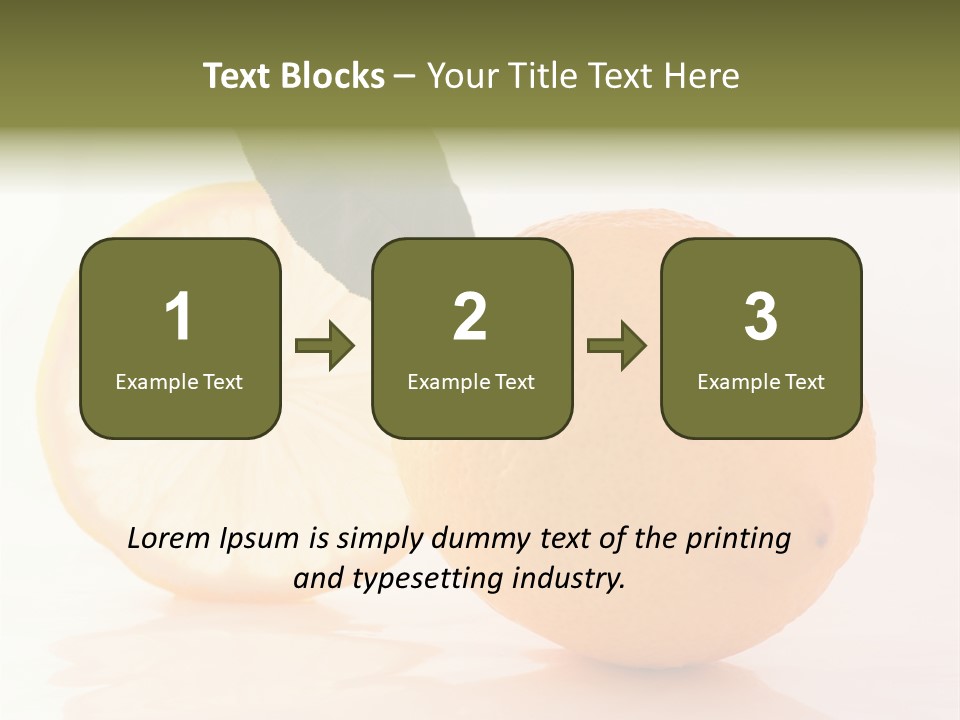 Juicy Lemons Whole PowerPoint Template
