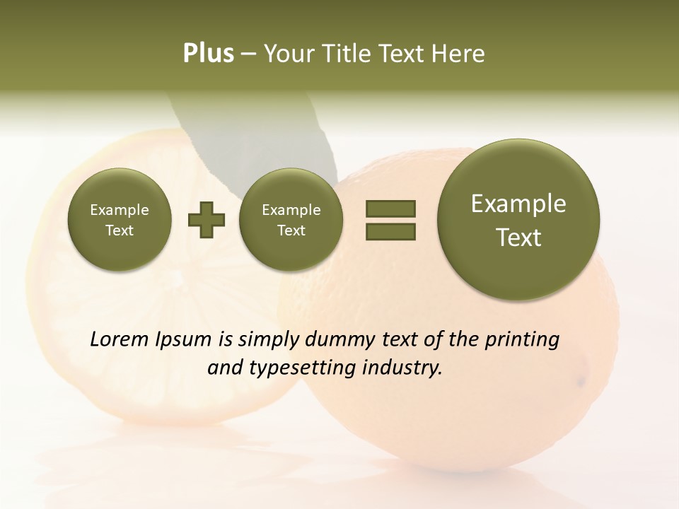 Juicy Lemons Whole PowerPoint Template
