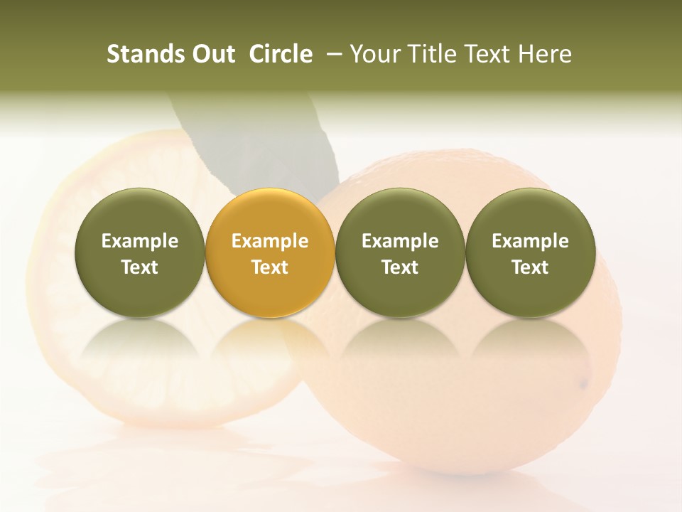 Juicy Lemons Whole PowerPoint Template