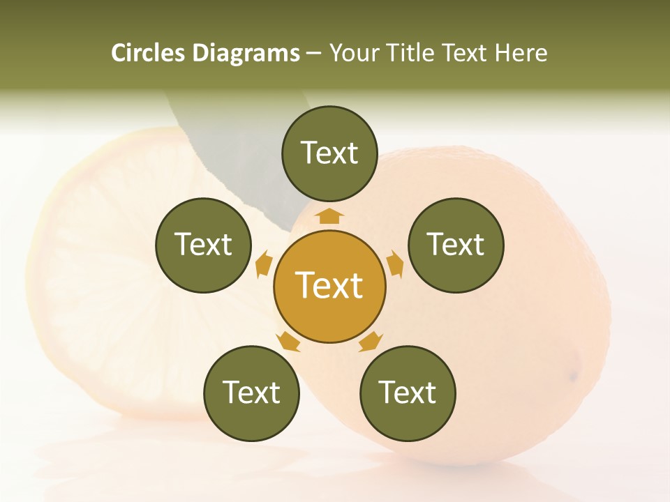 Juicy Lemons Whole PowerPoint Template