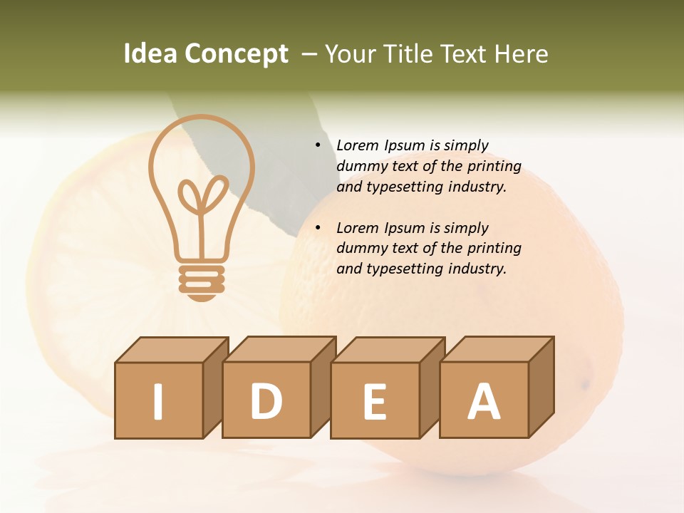 Juicy Lemons Whole PowerPoint Template