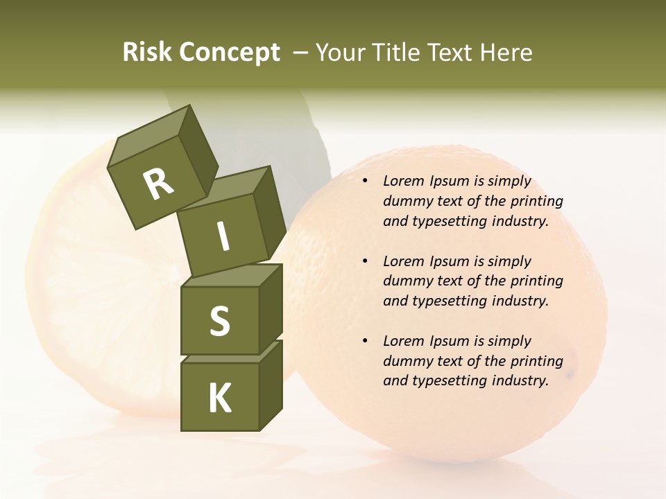 Juicy Lemons Whole PowerPoint Template