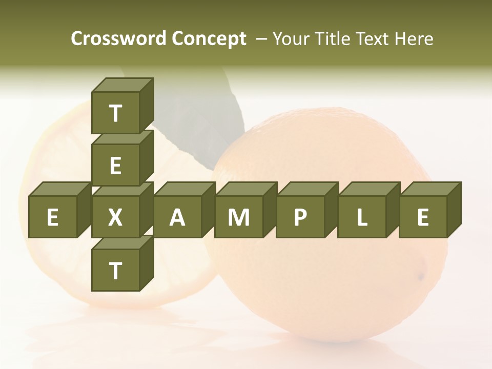 Juicy Lemons Whole PowerPoint Template