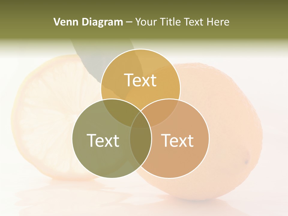 Juicy Lemons Whole PowerPoint Template