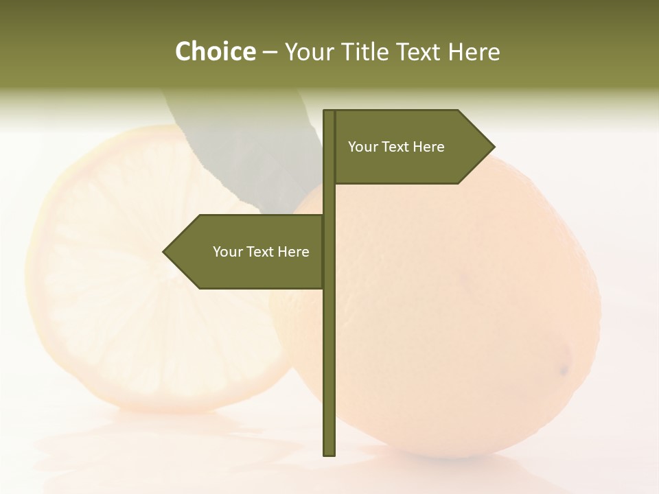 Juicy Lemons Whole PowerPoint Template