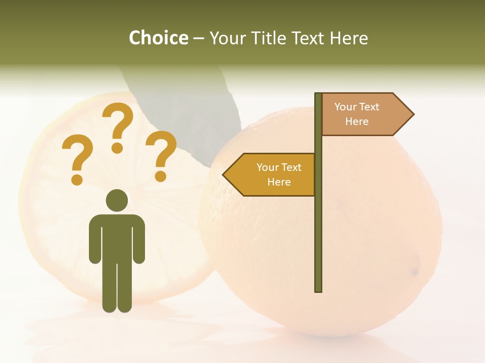 Juicy Lemons Whole PowerPoint Template