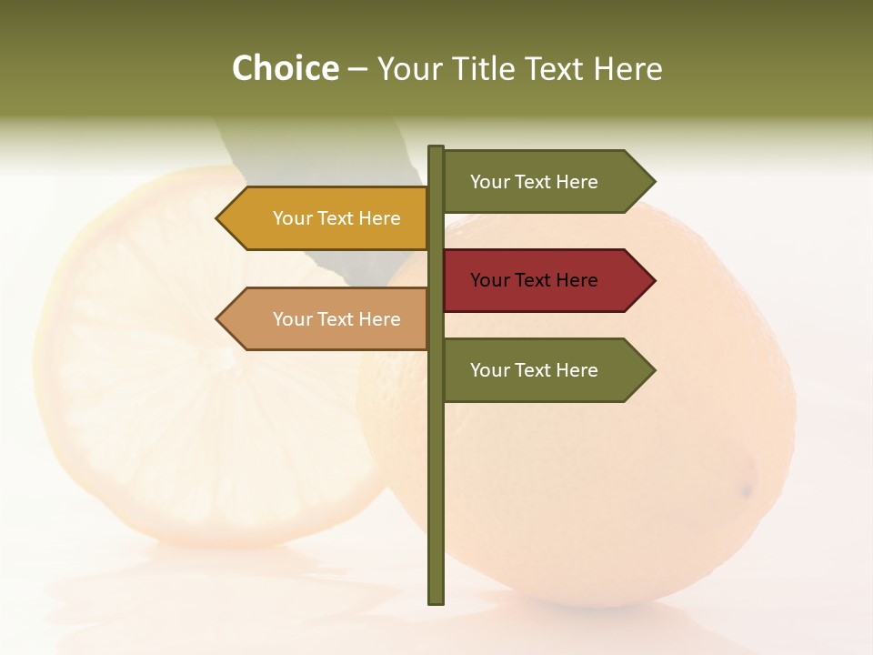 Juicy Lemons Whole PowerPoint Template