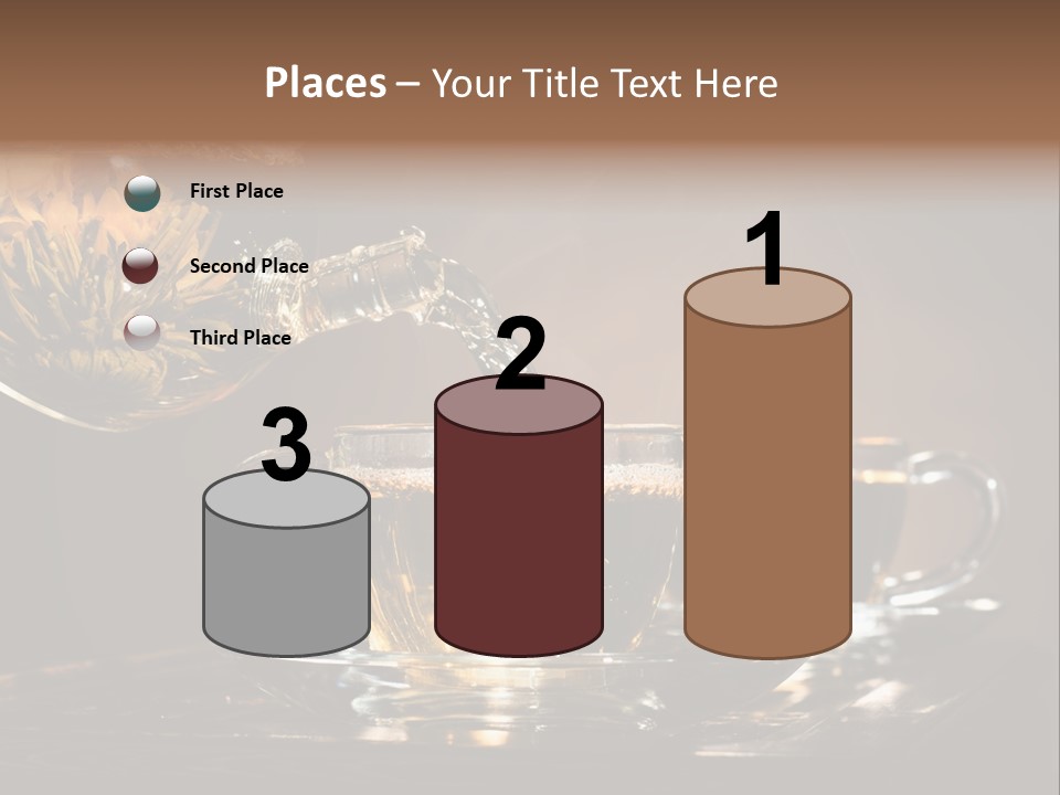 Close Up Cup Green PowerPoint Template