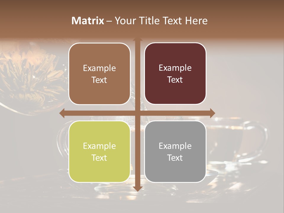 Close Up Cup Green PowerPoint Template