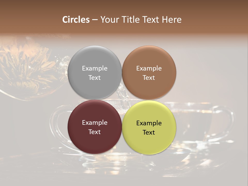 Close Up Cup Green PowerPoint Template