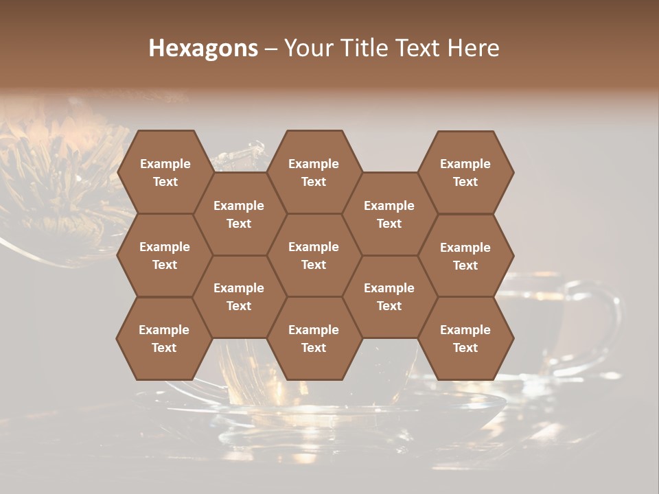 Close Up Cup Green PowerPoint Template