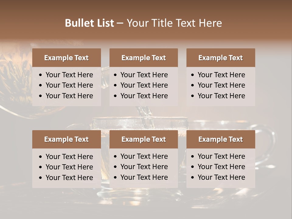 Close Up Cup Green PowerPoint Template