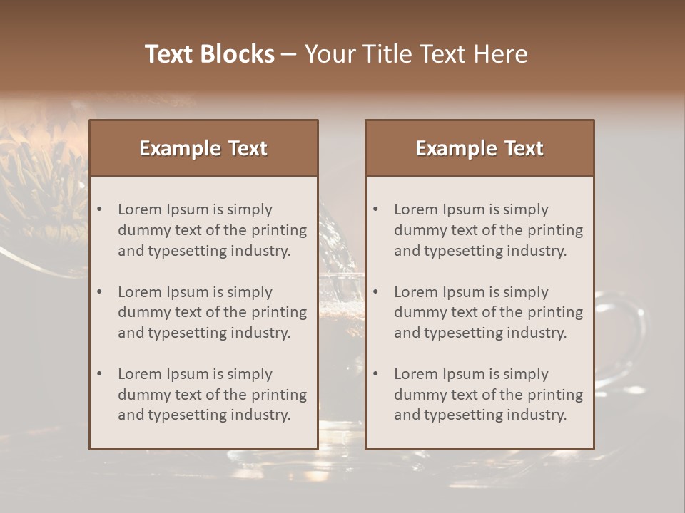 Close Up Cup Green PowerPoint Template
