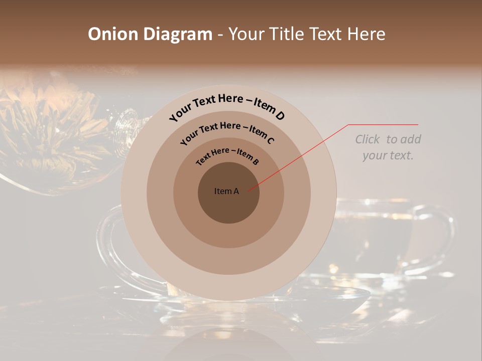 Close Up Cup Green PowerPoint Template